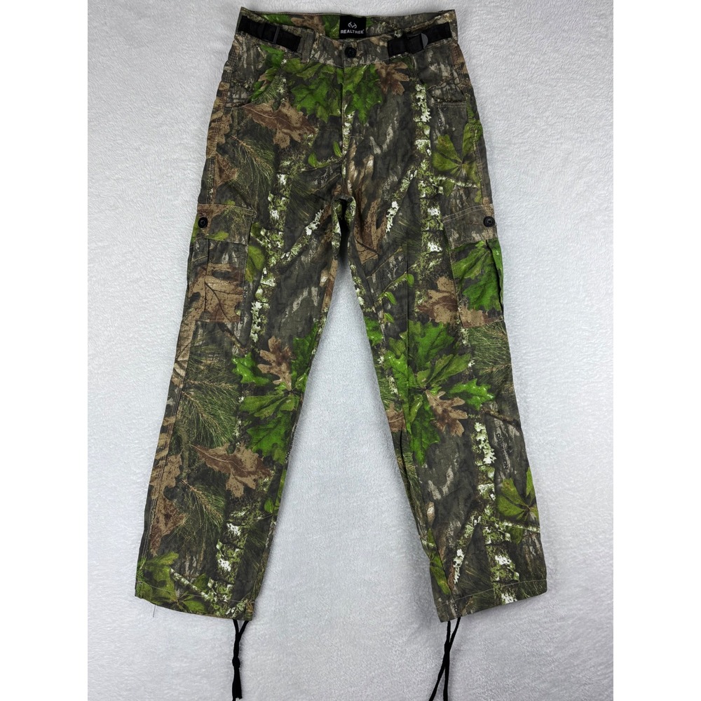 Realtree‎ Obsession Camo Cargo Pants Hunting Hiking Adjustable Waist 30x30